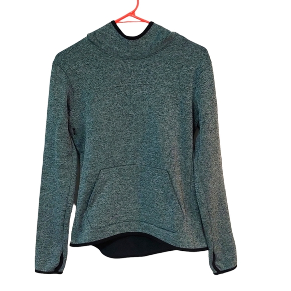 NIKE Dri-Fit Women's Pullover Hoodie Fleece Lined Heathered Green Size Small - Picture 5 of 10